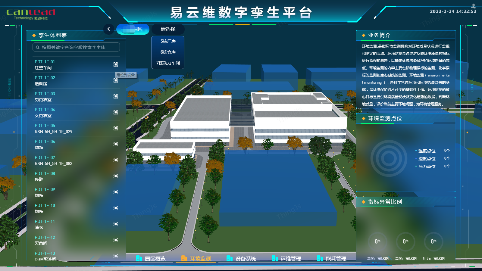 易云维工厂数字孪生系统